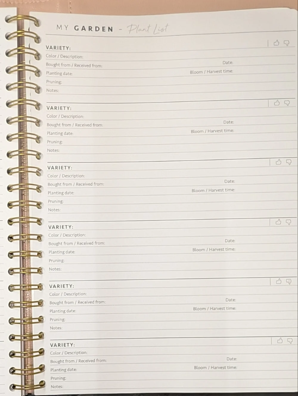 2026 Pink Spiral Planner with Sticker Sheet And Vegan Leather Case